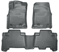 Thumbnail for Husky Liners 2013 Toyota 4Runner WeatherBeater Grey Front & 2nd Seat Floor Liners