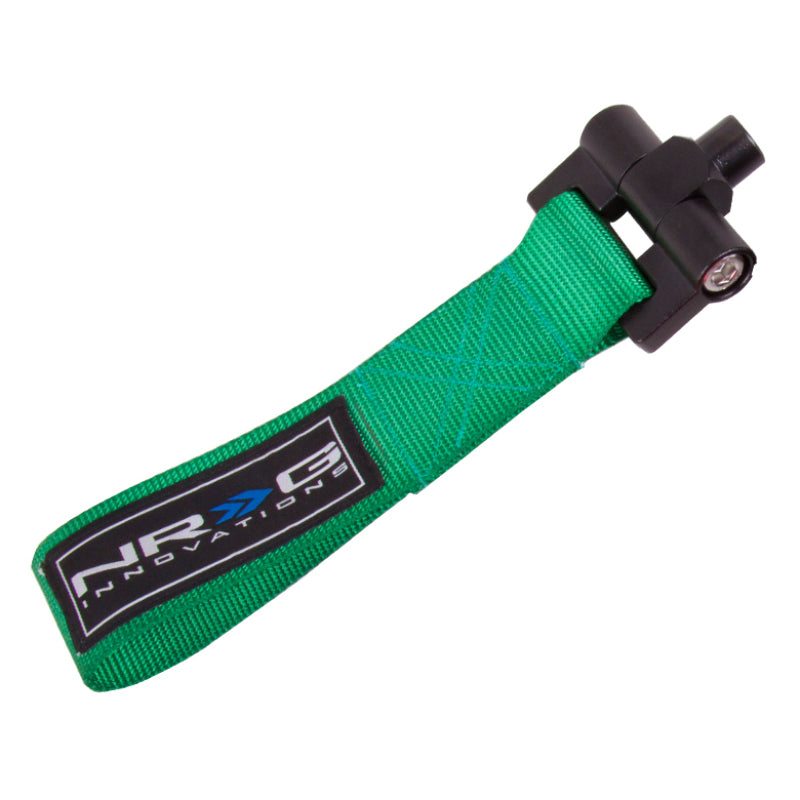 NRG Bolt-In Tow Strap Green - Hyundai Genesis (5000lb. Limit)