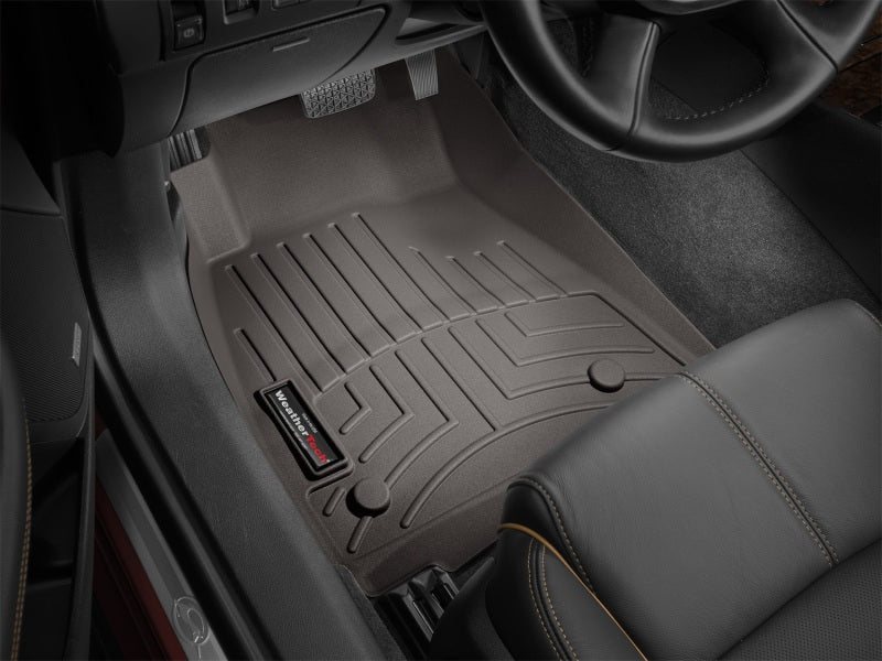 WeatherTech 2014+ Chevrolet Silverado (Crew Cab and Double Cab) Front FloorLiners - Cocoa