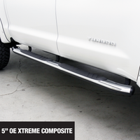 Thumbnail for Go Rhino 17-20 Ford F-250/F-350 SD 5in OE Xtreme Composite Complete Kit w/Sidesteps + Brkts