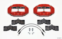 Thumbnail for Wilwood D8-6 Front Caliper Kit Red Corvette C2 / C3 65-82