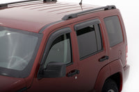 Thumbnail for AVS 08-14 Jeep Liberty Ventvisor Outside Mount Window Deflectors 4pc - Smoke