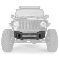 Thumbnail for Go Rhino 07-20 Jeep Wrangler JL/JLU/JK/JKU/Gladiator JT Rockline Front Stubby Bumper