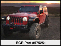 Thumbnail for EGR 2018 jeep Wrangler JL SlimLine In-Channel WindowVisors Set of 4 - Dark Smoke