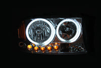 Thumbnail for ANZO 1997-1999 Toyota Camry Crystal Headlight Chrome Amber(OE)