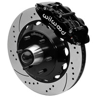 Thumbnail for Wilwood 63-87 C10 FNSL6R Front Big Brake Brake Kit 14in drill/slot 6x5.5 BP for drop spindles - Blk