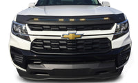 Thumbnail for AVS 15-22 Chevy Colorado Aeroskin Low Profile Hood Shield w/ Lights - Black