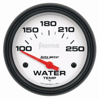 Thumbnail for Autometer Phantom 66mm 100-250 Deg F Short Sweep Electonic Water Temperature Gauge