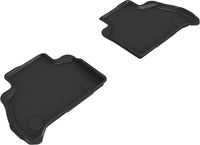 Thumbnail for 3D MAXpider 19-22 BMW X7 (G07) Kagu 2nd Row Floormats - Black