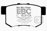 Thumbnail for EBC 10-12 Acura RDX 2.3 Turbo Greenstuff Rear Brake Pads