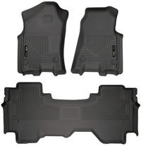 Thumbnail for Husky Liners 19 Dodge Ram 1500 Quad Cab Weatherbeater Black Front & 2nd Seat Floor Liners