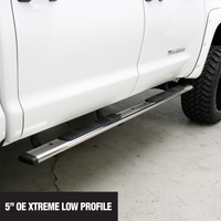 Thumbnail for Go Rhino 17-20 Ford F-250/F-350 SD 5in OE Xtreme Low Profile Complete Kit w/Sidesteps + Brkts