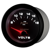 Thumbnail for Autometer Phantom II 2-5/8in 18V Electric Voltmeter Gauge