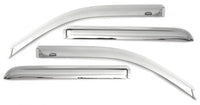 Thumbnail for AVS 06-12 Ford Fusion Ventvisor Outside Mount Front & Rear Window Deflectors 4pc - Chrome