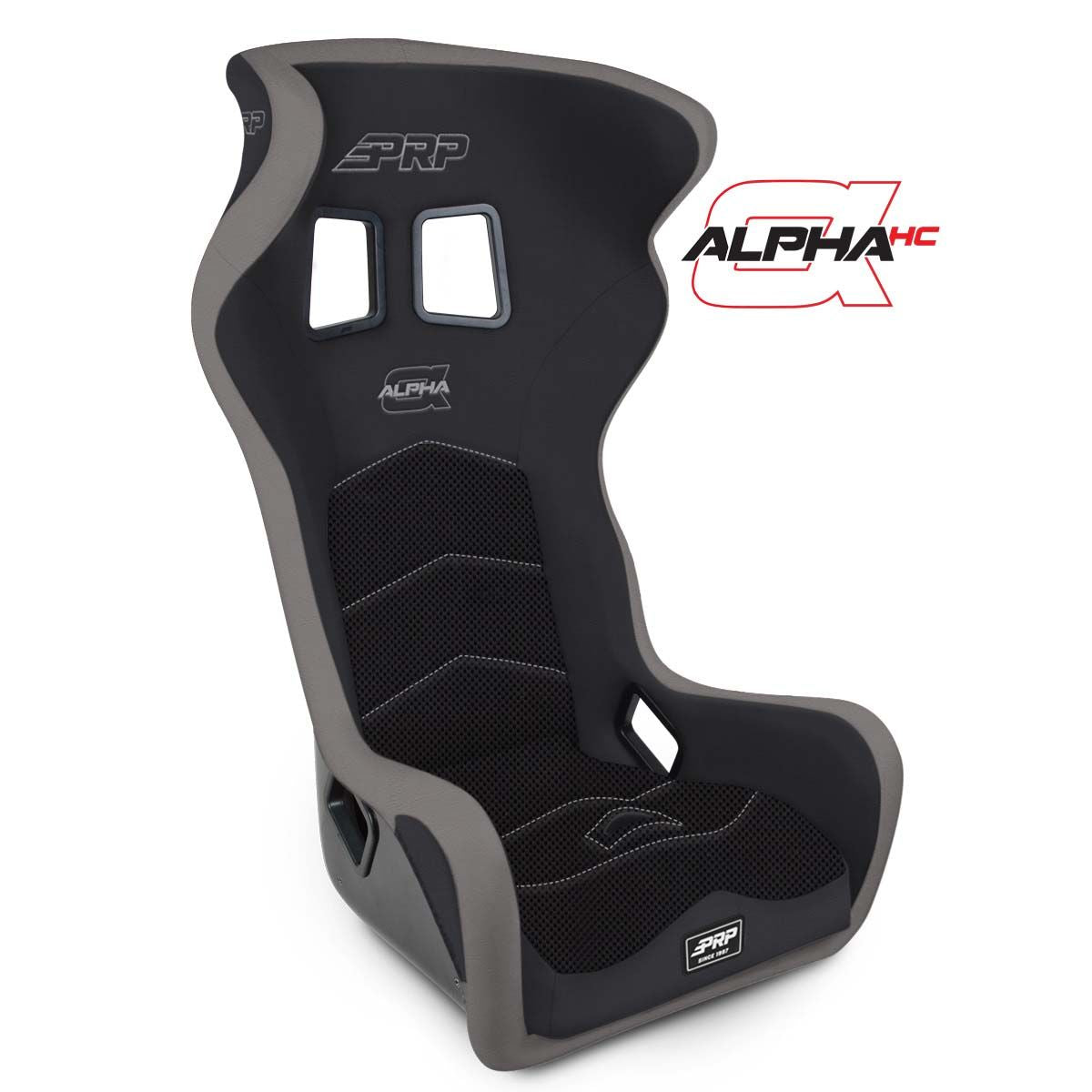 PRP Alpha Head Containment Composite Seat- Black/Grey