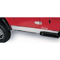 Thumbnail for Rugged Ridge 97-06 Jeep Wrangler TJ Stainless Steel Rocker Panel Cover