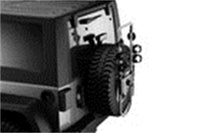 Thumbnail for Thule Spare Me PRO - Spare Tire-Mounted Hanging Bike Rack (Fits STD & OS Tires/2 Bikes) - Silver/Blk