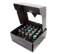 Thumbnail for NRG 700 Series M12 X 1.5 Steel Lug Nut w/Dust Cap Cover Set 21 Pc w/Locks & Lock Socket - Neochrome