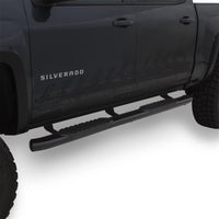 Thumbnail for Lund 2019 Chevrolet Silverado 1500 Crew Cab 5in Oval Curved Steel Nerf Bars - Black