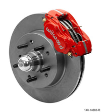 Thumbnail for Wilwood Forged Dynalite-M Front Kit 11.5in Red 1 PC Rotor&Hub 58-64 Impala 63-64 Corvette