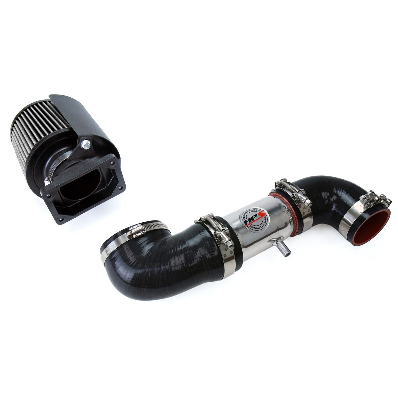 HPS Shortram Air Intake Kit 91-99 Dodge Stealth DOHC V6 3.0L Non Turbo, Includes Heat Shield, Polish