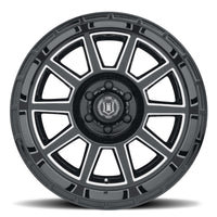 Thumbnail for ICON Recoil 20x10 5x150 -24mm Offset 4.5in BS Gloss Black Milled Spokes Wheel