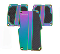 Thumbnail for NRG Brushed Aluminum Sport Pedal M/T - Neochrome w/Black Carbon