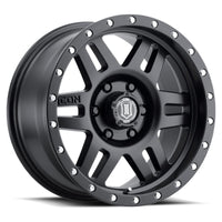 Thumbnail for ICON Six Speed 17x8.5 6x5.5 25mm Offset 5.75in BS 108.1mm Bore Satin Black Wheel