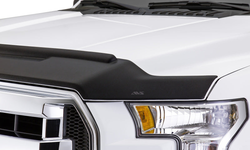 AVS 09-14 Ford F-150 Aeroskin II Textured Low Profile Hood Shield - Black