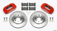 Thumbnail for Wilwood DPHA Front Caliper & Rotor Kit Red Honda / Acura w/ 262mm OE Rotor