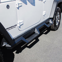 Thumbnail for Westin/HDX 07-17 Jeep Wrangler Unlimited Drop Nerf Step Bars - Textured Black