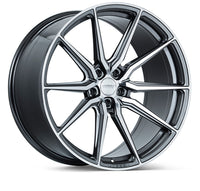 Thumbnail for Vossen HF-3 19x8.5 / 5x120 / ET30 / Flat Face / 72.56 - Gloss Graphite Polished Wheel