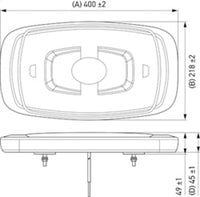 Thumbnail for Hella L/Bar Mini 16In Led (Mv Fxd Amber Lens)