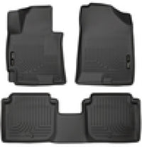 Thumbnail for Husky Liners 2014-2016 Hyundai Elantra WeatherBeater Combo Black Floor Liners