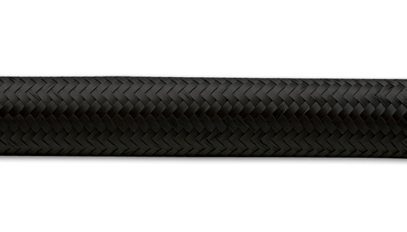 Vibrant -16 AN Black Nylon Braided Flex Hose (20 foot roll)