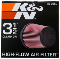 Thumbnail for K&N Universal Rubber Filter 3 1/2inch ID FLG / 6inch Base / 4-5/8inch Top / 6inch Height