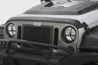 Thumbnail for AVS 07-18 Jeep Wrangler (2 Door) Ventvisor & Aeroskin Deflector Combo Kit - Matte Black