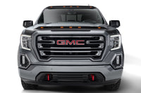 Thumbnail for AVS 19-22 GMC Sierra 1500 Aeroskin Low Profile Hood Shield w/ Lights - Black