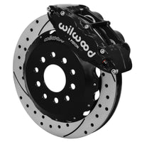 Thumbnail for Wilwood 63-87 C10/C15 Superlite 6p FNSL6R Brake Kit Drill/Slot DSE Spindle 13.06 Rotor - Black