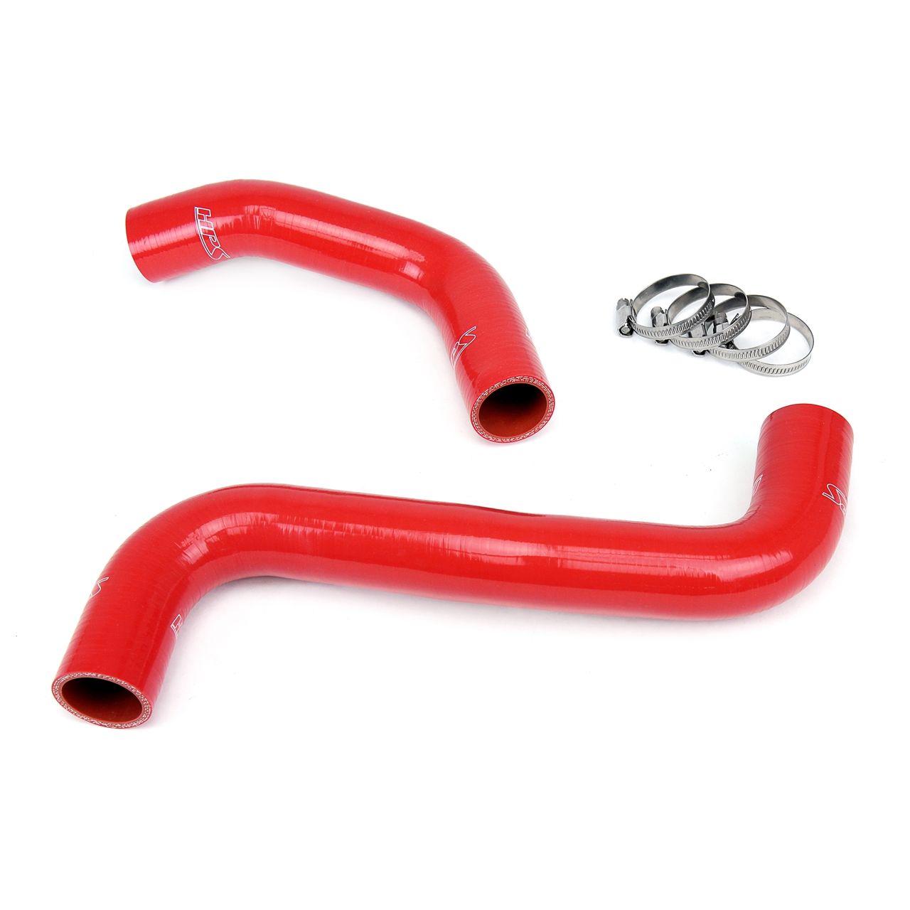 HPS Red Reinforced Silicone Radiator Hose Kit Coolant for Subaru 08-21 WRX / STI