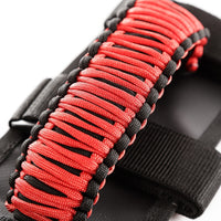 Thumbnail for Rugged Ridge Paracord Grab Handles Red/Black Pair