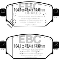 Thumbnail for EBC 2017+ Mazda 3 2.0L Greenstuff Rear Brake Pads