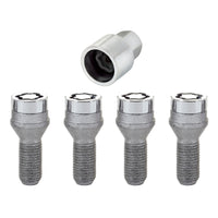 Thumbnail for McGard Wheel Lock Bolt Set - 4pk. (Cone Seat) M14X1.5 / 17mm Hex / 27.5mm Shank Length - Chrome