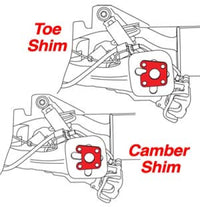 Thumbnail for SPC Performance Fiat Rear Camber and Toe Shim Set (24 Shims)