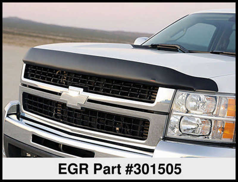 EGR 07-13 Chev Silverado Superguard Hood Shield - Matte