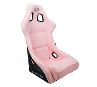 Thumbnail for NRG FRP Bucket Seat PRISMA Edition W/ pearlized Back Pink Alcantara - Large