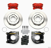 Thumbnail for Wilwood Forged Dynalite P/S Park Brake Kit Red Chevy 12 Bolt w/ C-Clips