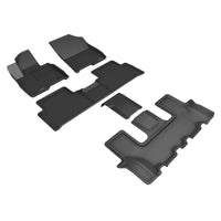 Thumbnail for 3D Maxpider 22-23 Kia Sorento 6-Seats Kagu Floor Mat- Black R1 R2 R3