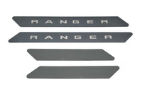 Thumbnail for Putco 19-20 Ford Ranger SuperCrew - w/ RANGER Etching (4pcs) Black Platinum Door Sills