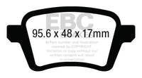 Thumbnail for EBC 13+ Fiat 500L 1.4 Turbo Greenstuff Rear Brake Pads